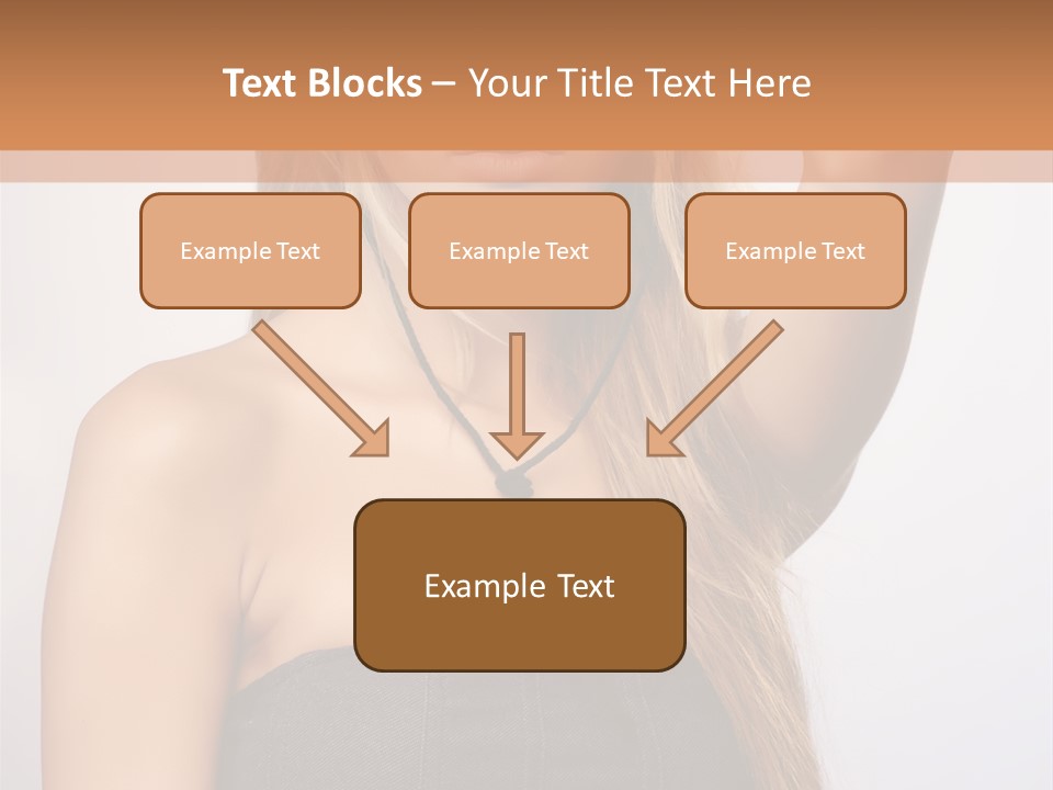 Confident Gorgeous Blond PowerPoint Template