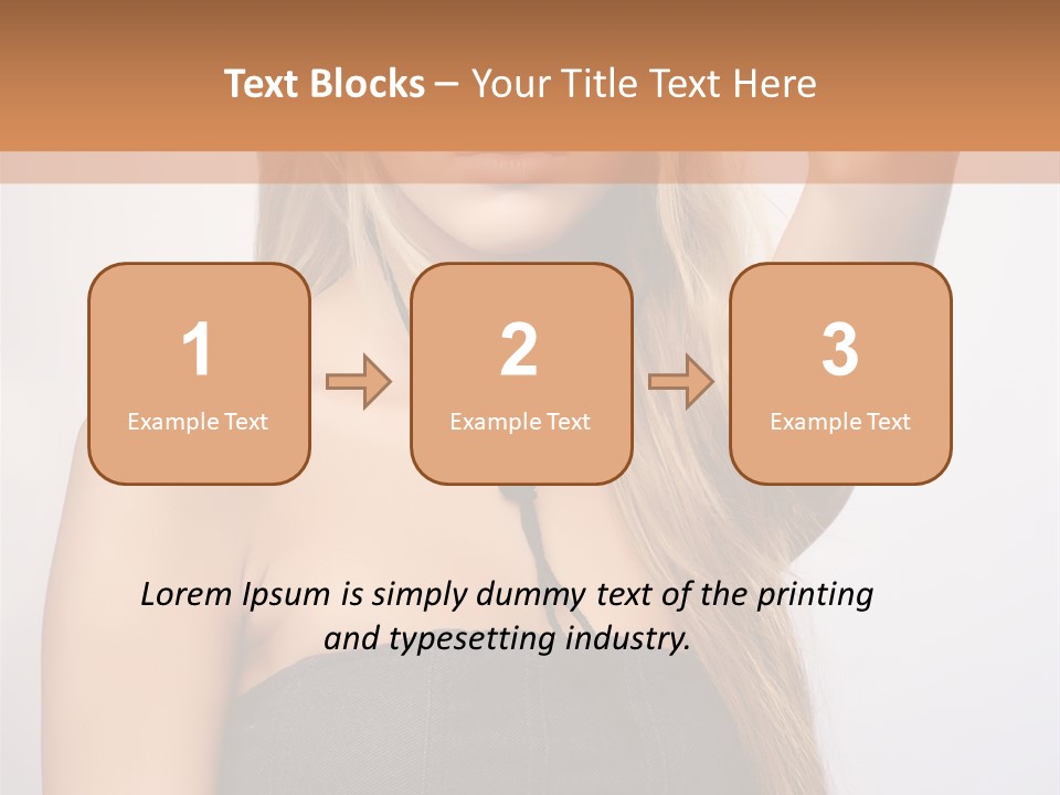 Confident Gorgeous Blond PowerPoint Template