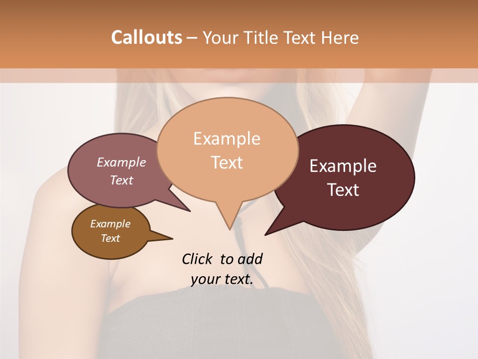 Confident Gorgeous Blond PowerPoint Template