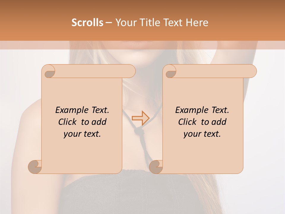 Confident Gorgeous Blond PowerPoint Template