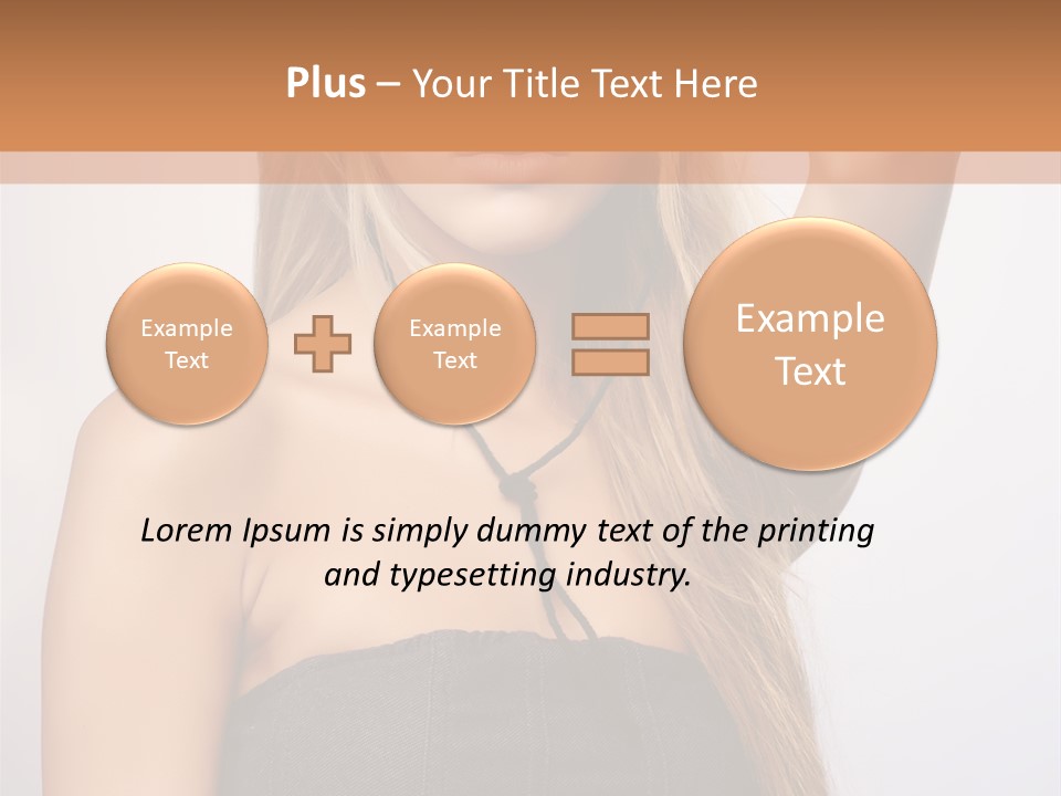 Confident Gorgeous Blond PowerPoint Template