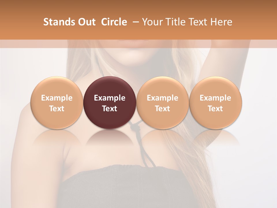 Confident Gorgeous Blond PowerPoint Template