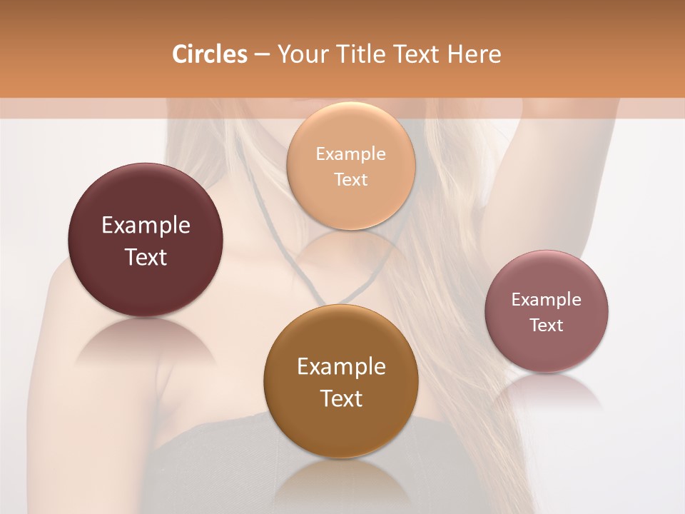Confident Gorgeous Blond PowerPoint Template