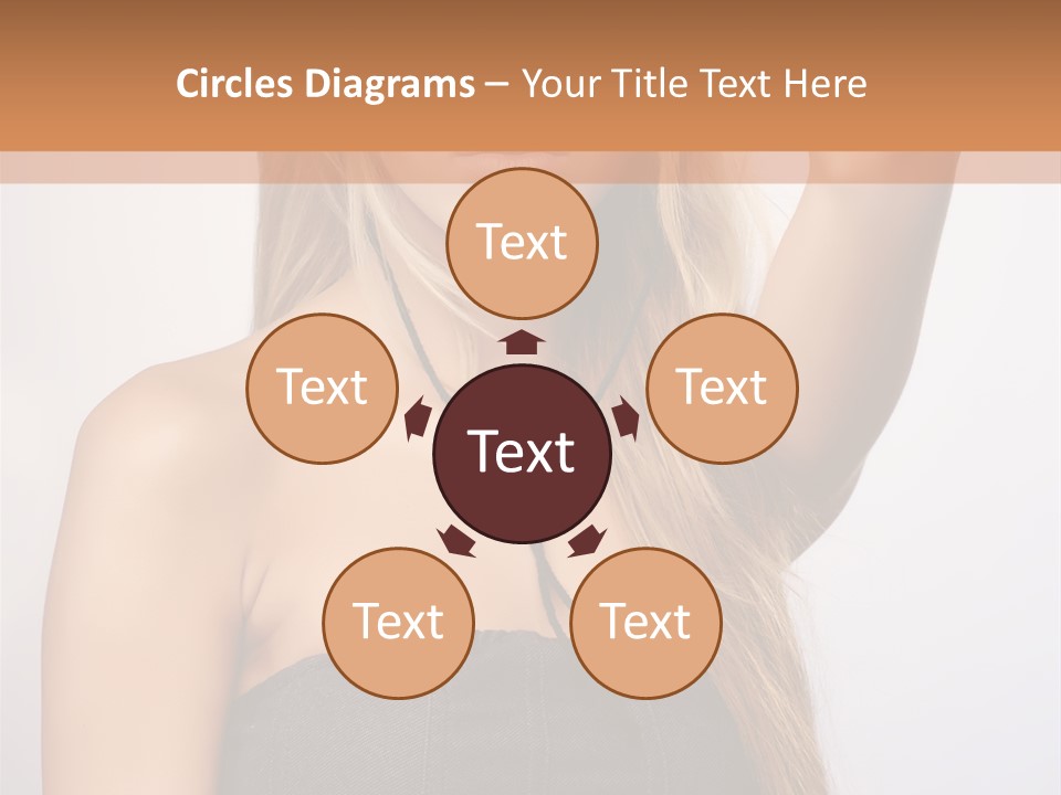 Confident Gorgeous Blond PowerPoint Template