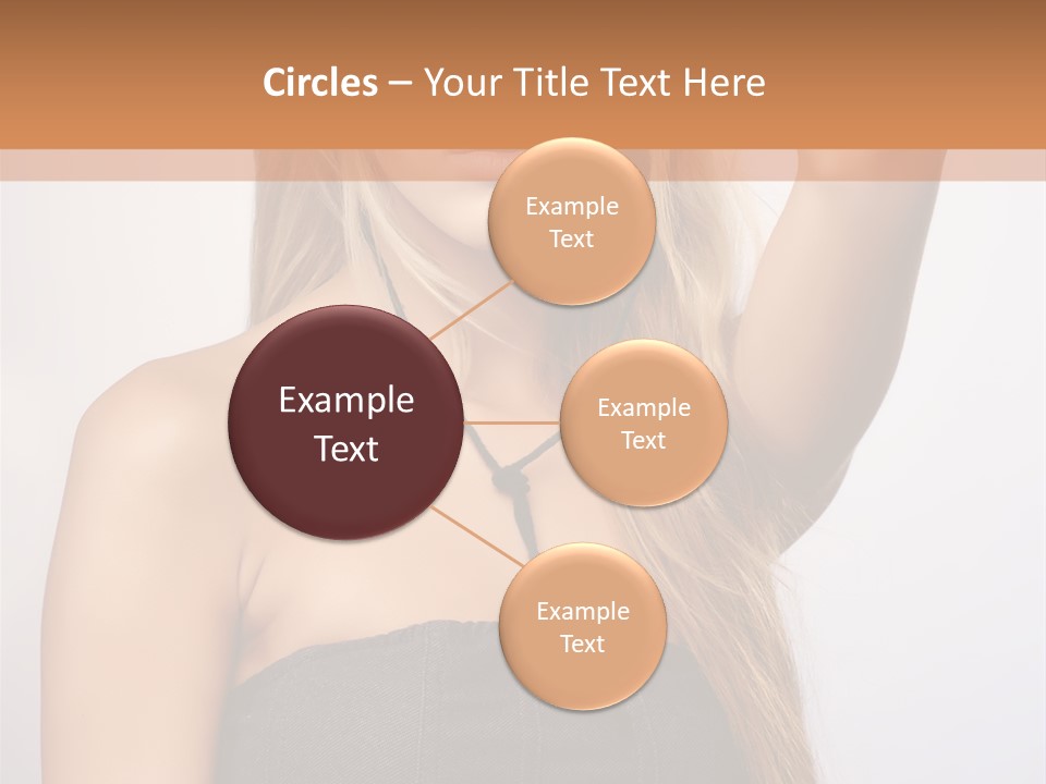 Confident Gorgeous Blond PowerPoint Template