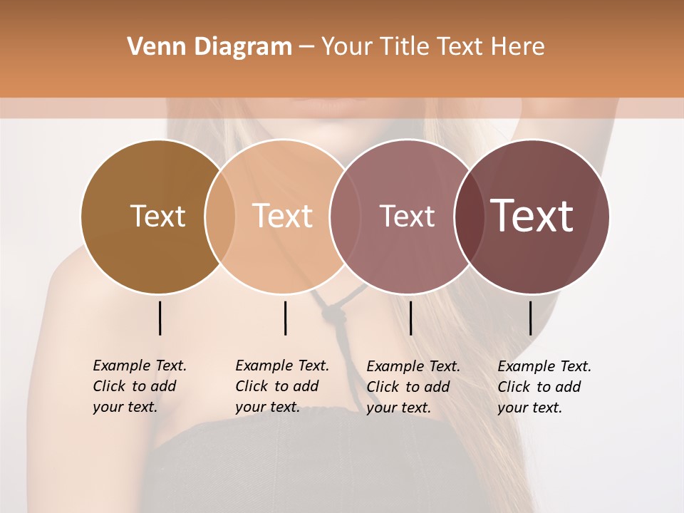 Confident Gorgeous Blond PowerPoint Template