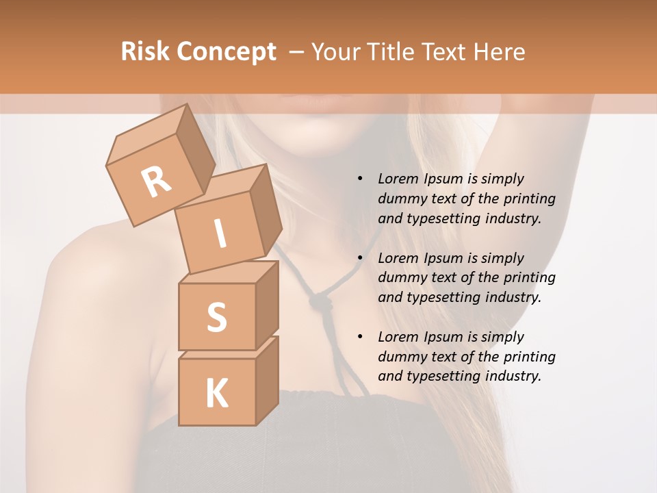 Confident Gorgeous Blond PowerPoint Template