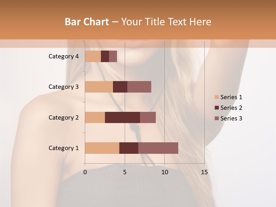 Confident Gorgeous Blond PowerPoint Template
