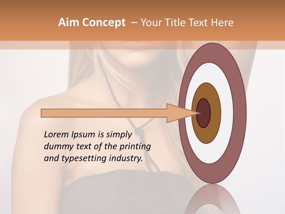 Confident Gorgeous Blond PowerPoint Template