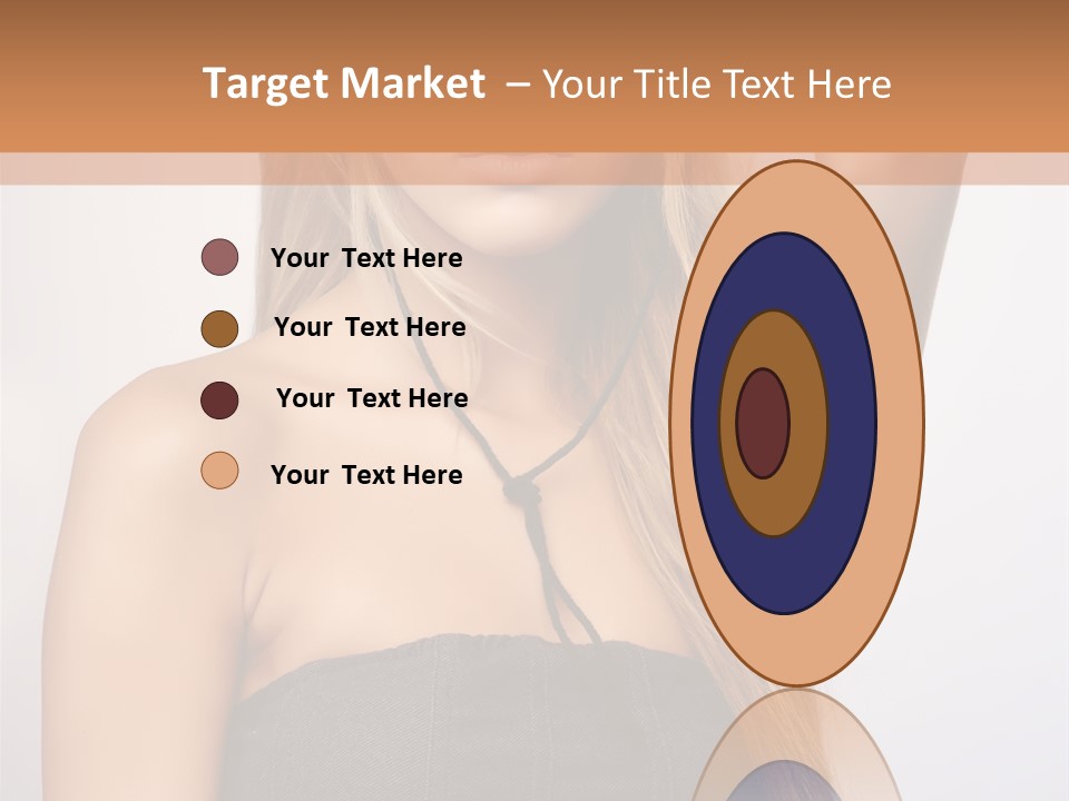 Confident Gorgeous Blond PowerPoint Template