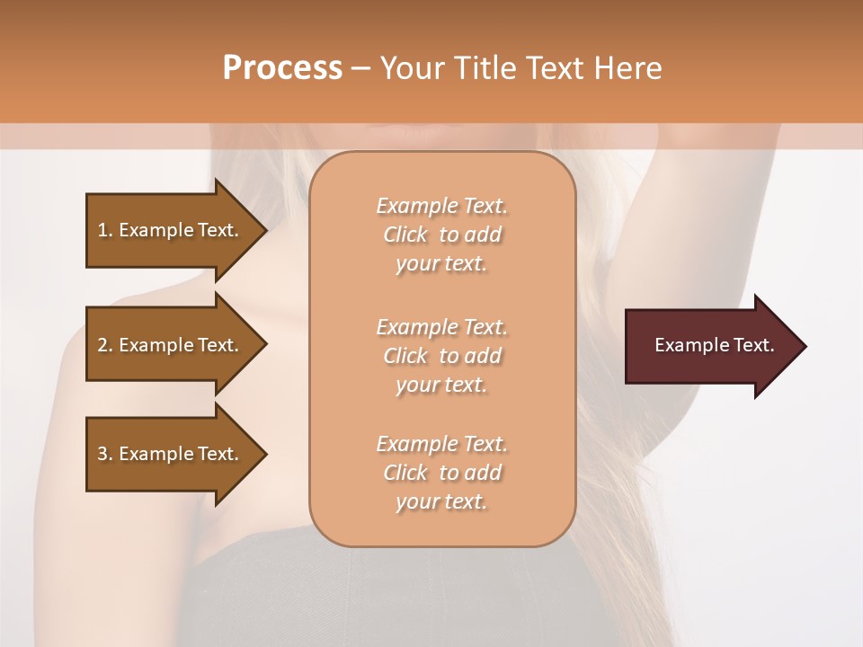 Confident Gorgeous Blond PowerPoint Template