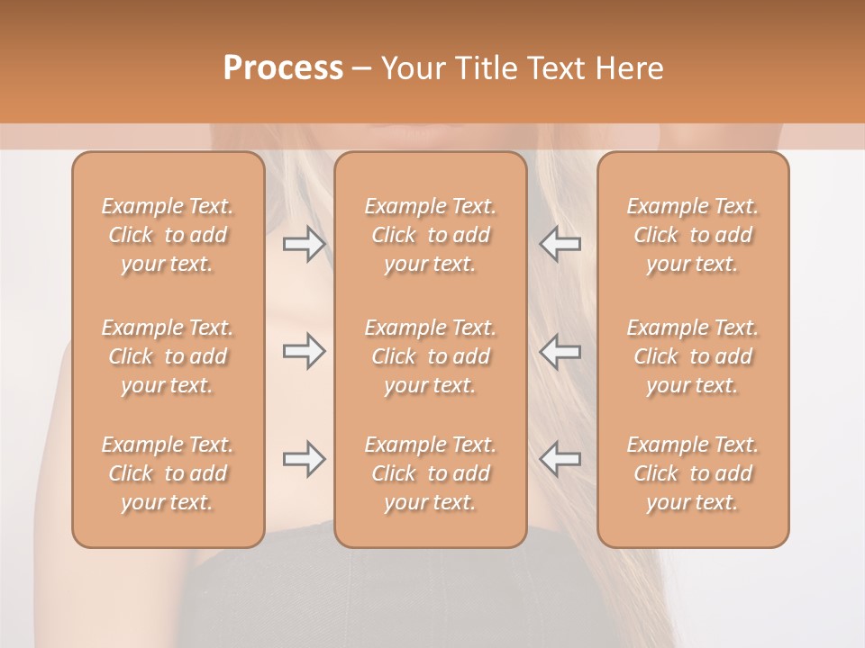 Confident Gorgeous Blond PowerPoint Template