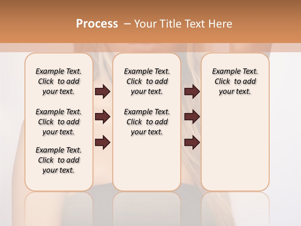 Confident Gorgeous Blond PowerPoint Template