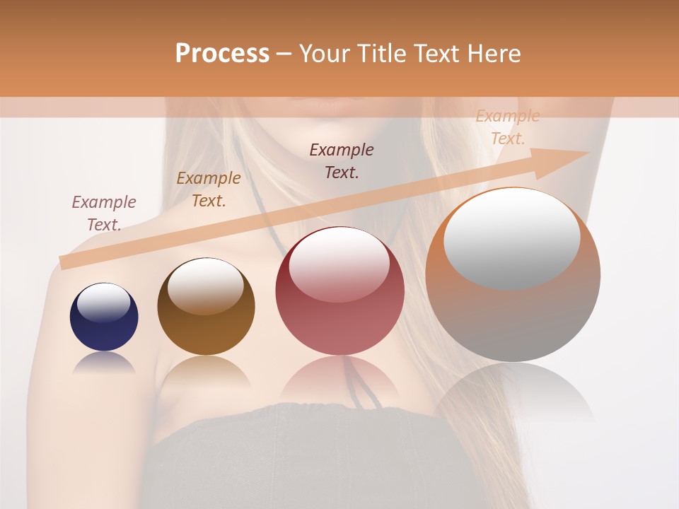 Confident Gorgeous Blond PowerPoint Template