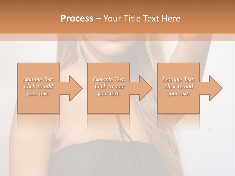 Confident Gorgeous Blond PowerPoint Template