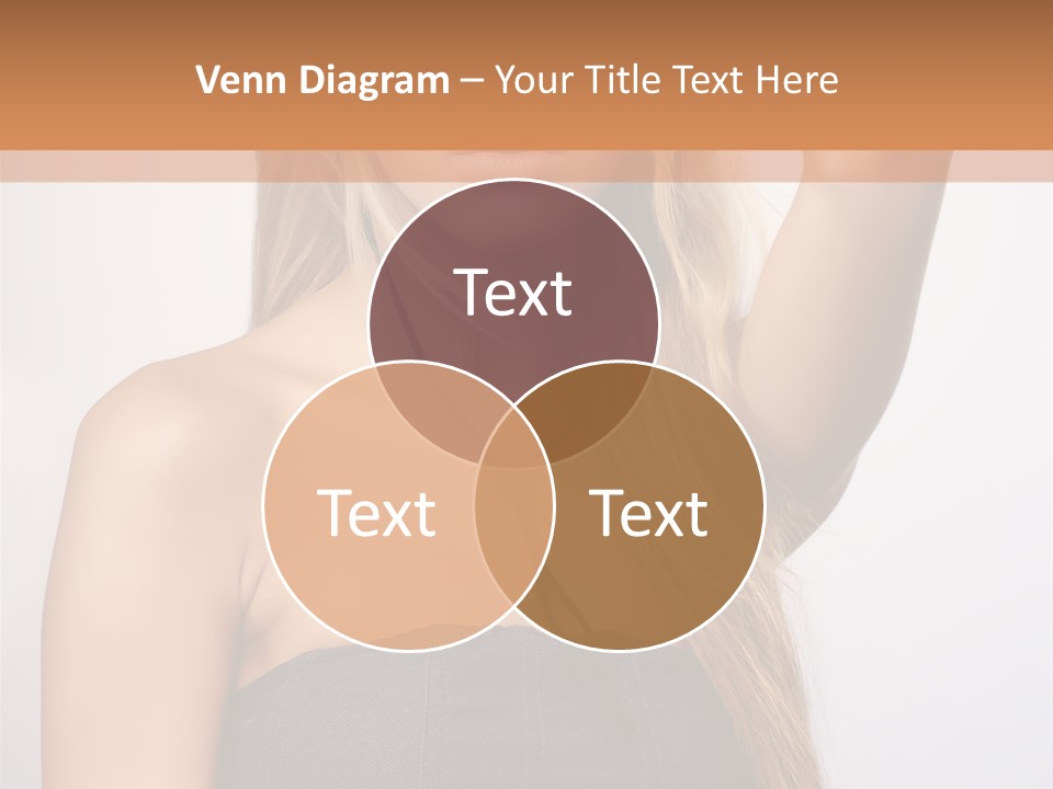 Confident Gorgeous Blond PowerPoint Template