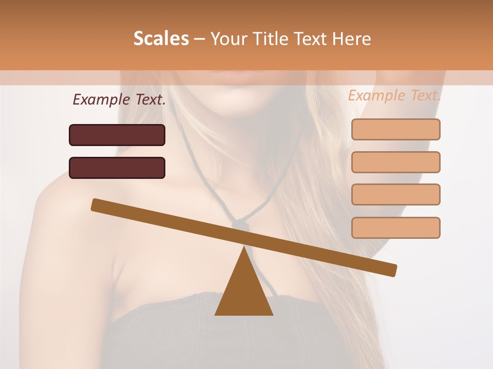 Confident Gorgeous Blond PowerPoint Template