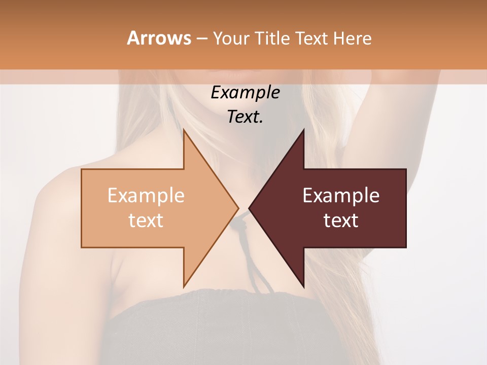 Confident Gorgeous Blond PowerPoint Template