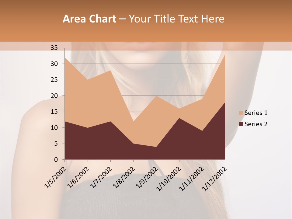 Confident Gorgeous Blond PowerPoint Template