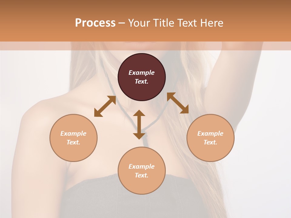 Confident Gorgeous Blond PowerPoint Template