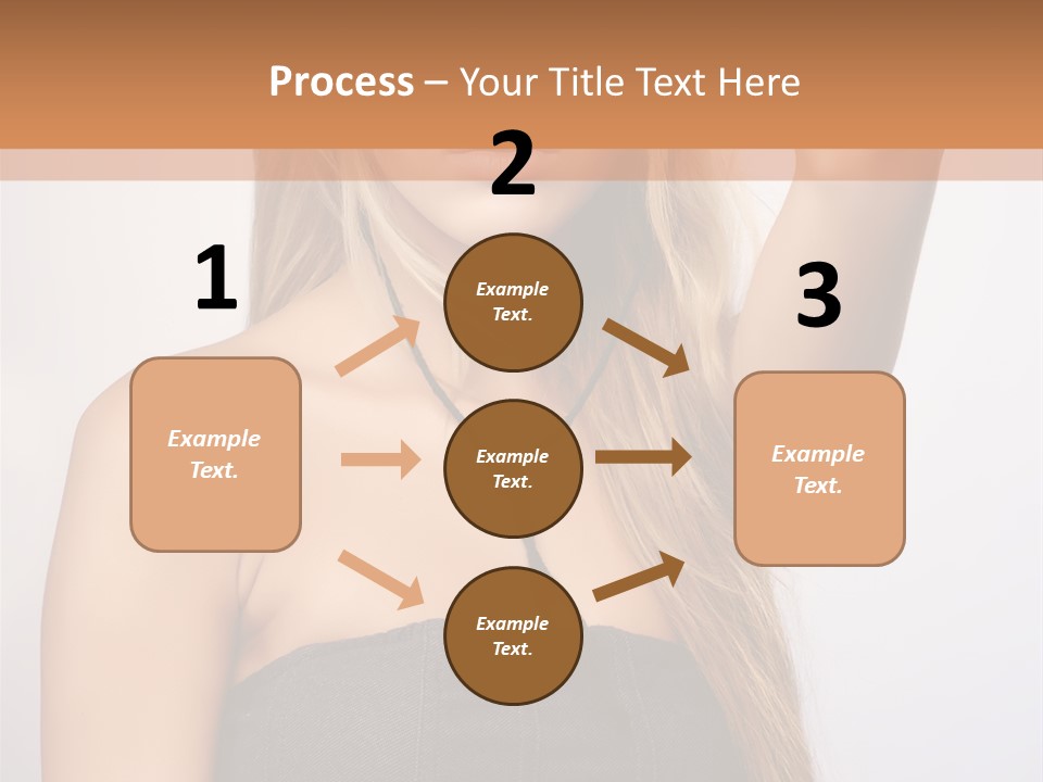 Confident Gorgeous Blond PowerPoint Template