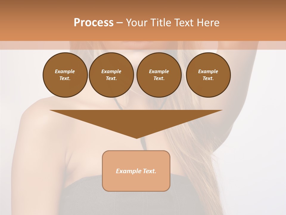 Confident Gorgeous Blond PowerPoint Template