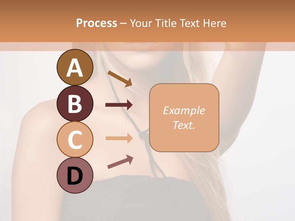 Confident Gorgeous Blond PowerPoint Template