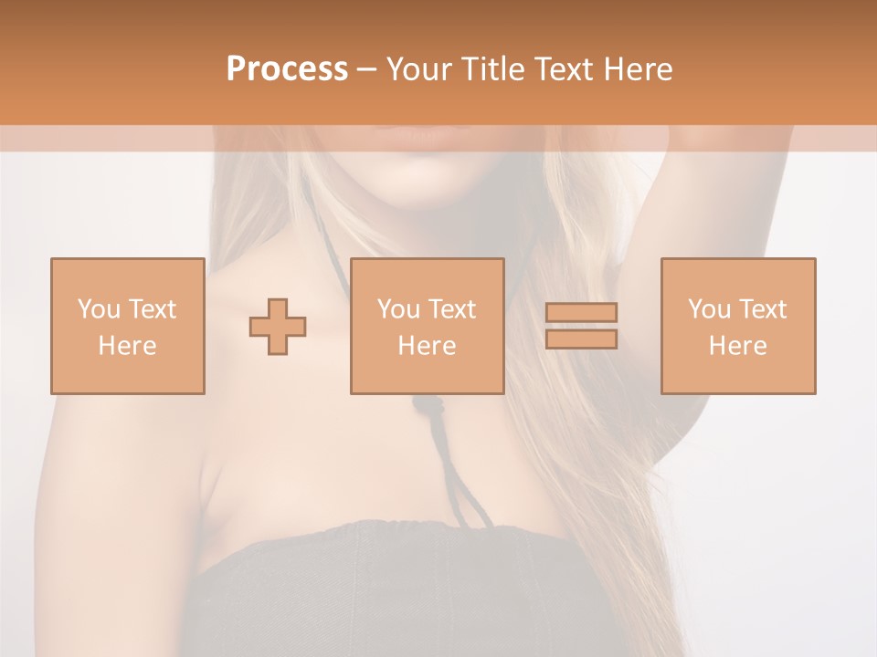 Confident Gorgeous Blond PowerPoint Template