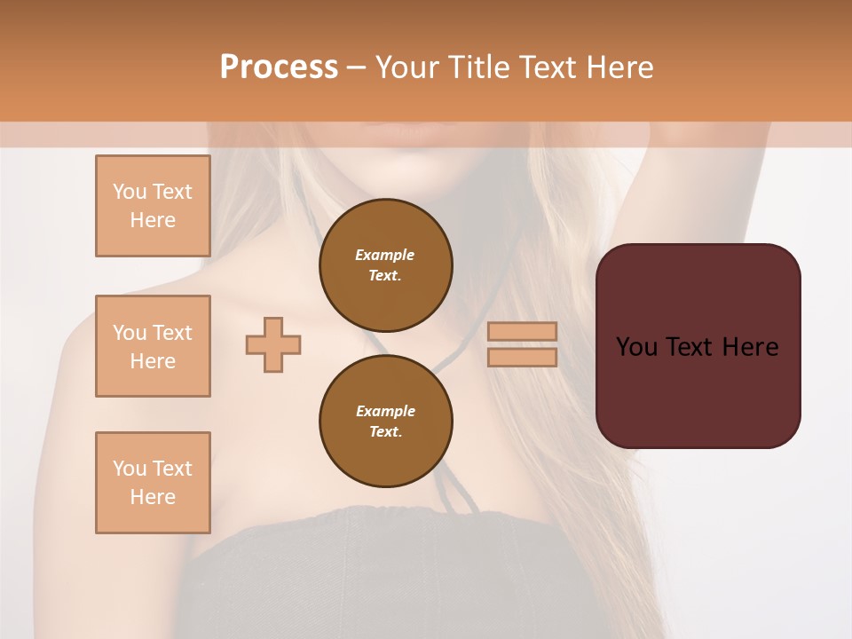 Confident Gorgeous Blond PowerPoint Template