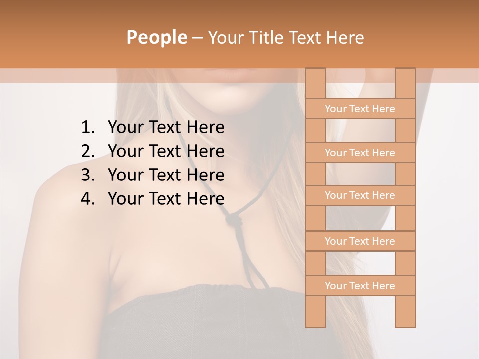 Confident Gorgeous Blond PowerPoint Template