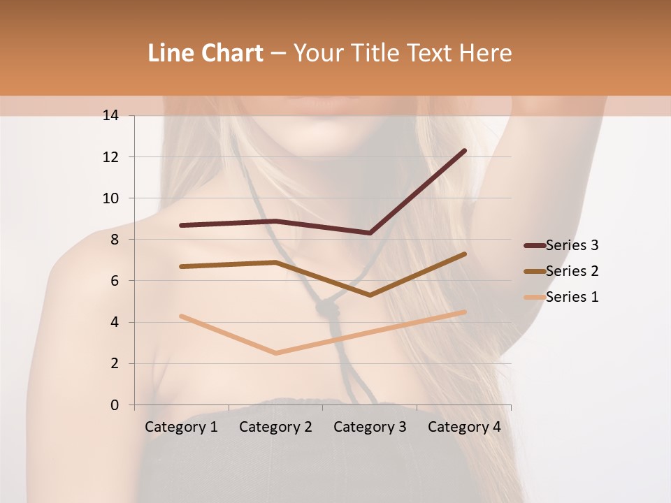 Confident Gorgeous Blond PowerPoint Template