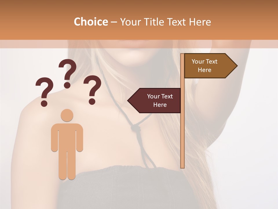 Confident Gorgeous Blond PowerPoint Template
