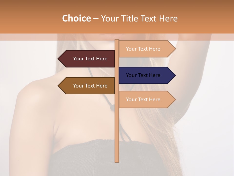 Confident Gorgeous Blond PowerPoint Template
