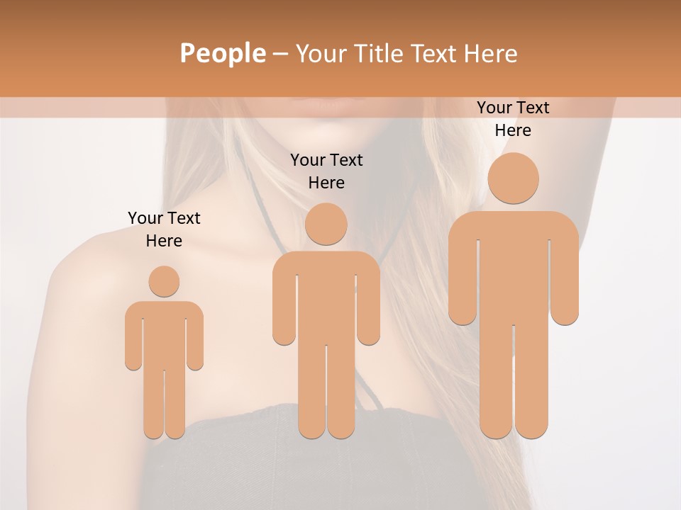 Confident Gorgeous Blond PowerPoint Template
