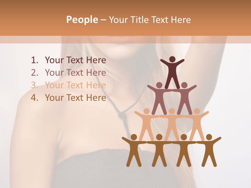 Confident Gorgeous Blond PowerPoint Template