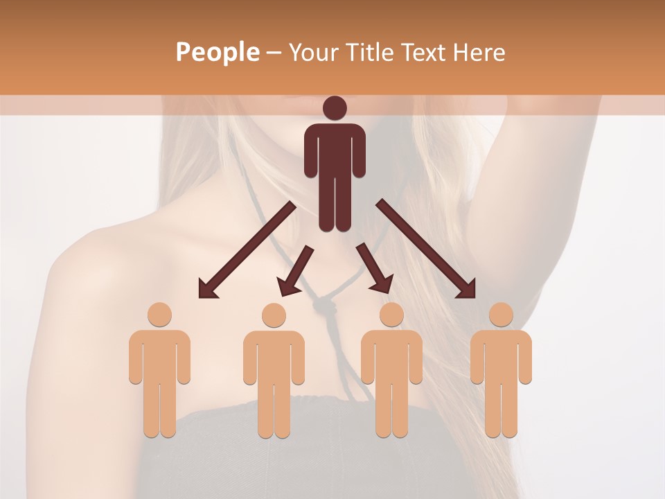 Confident Gorgeous Blond PowerPoint Template