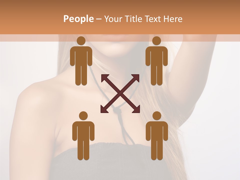 Confident Gorgeous Blond PowerPoint Template