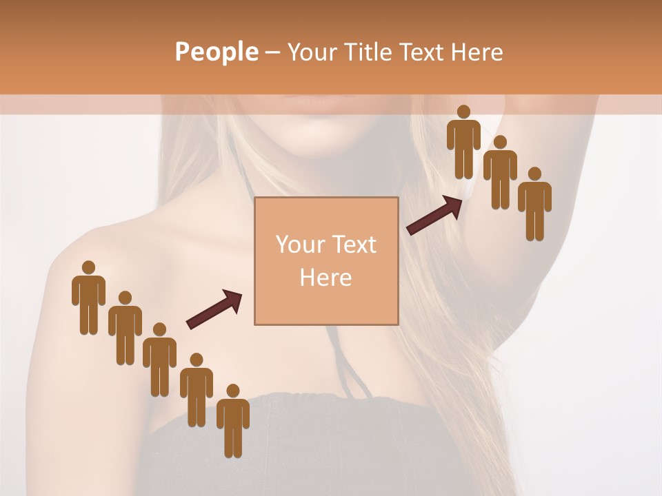 Confident Gorgeous Blond PowerPoint Template