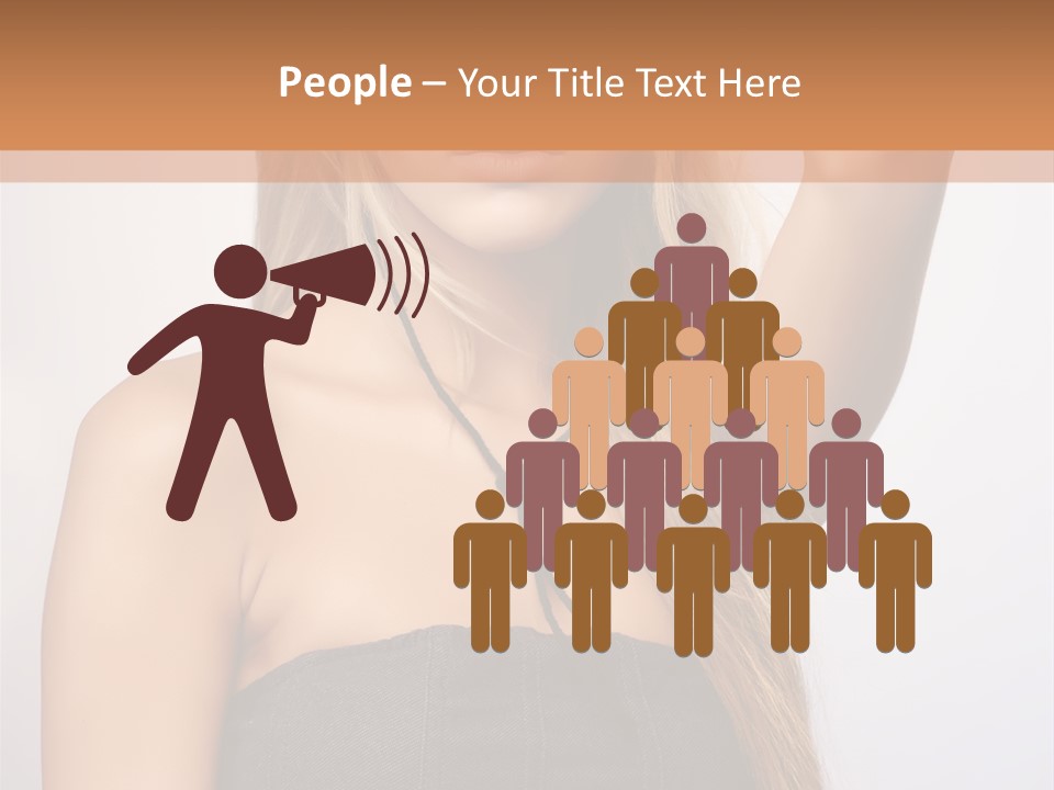 Confident Gorgeous Blond PowerPoint Template