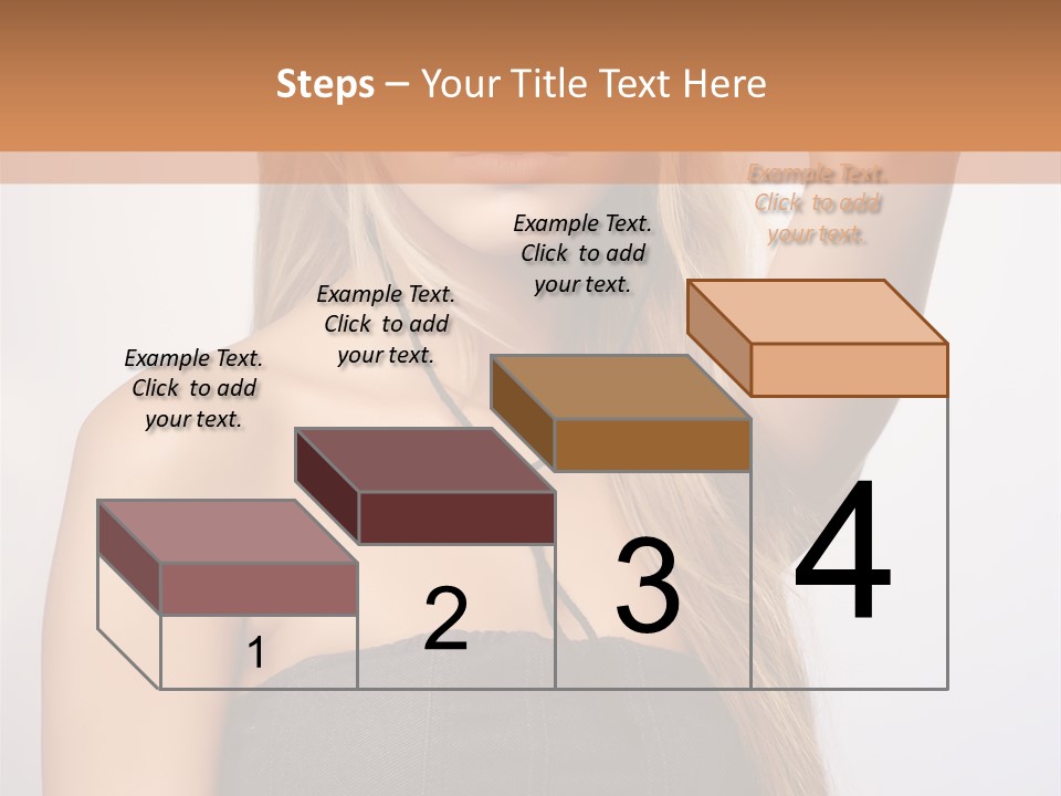 Confident Gorgeous Blond PowerPoint Template