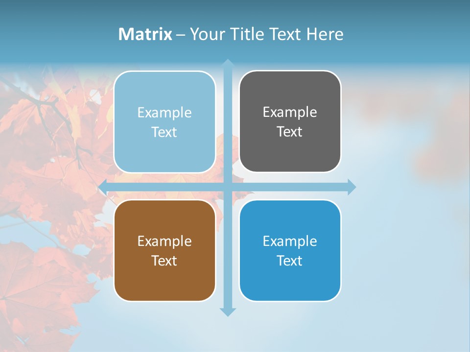 Foliage Maple Color PowerPoint Template