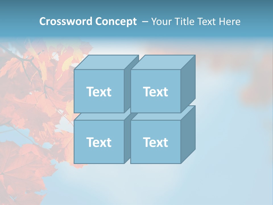 Foliage Maple Color PowerPoint Template