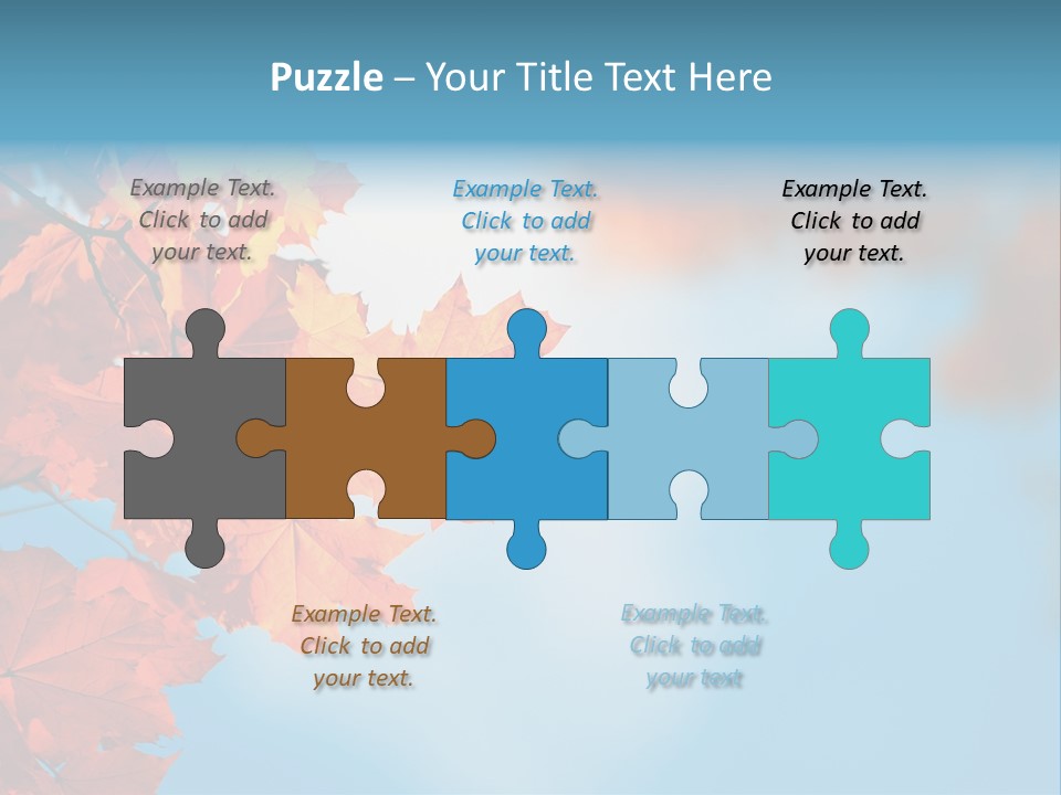 Foliage Maple Color PowerPoint Template