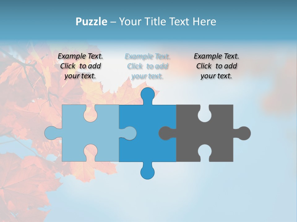 Foliage Maple Color PowerPoint Template