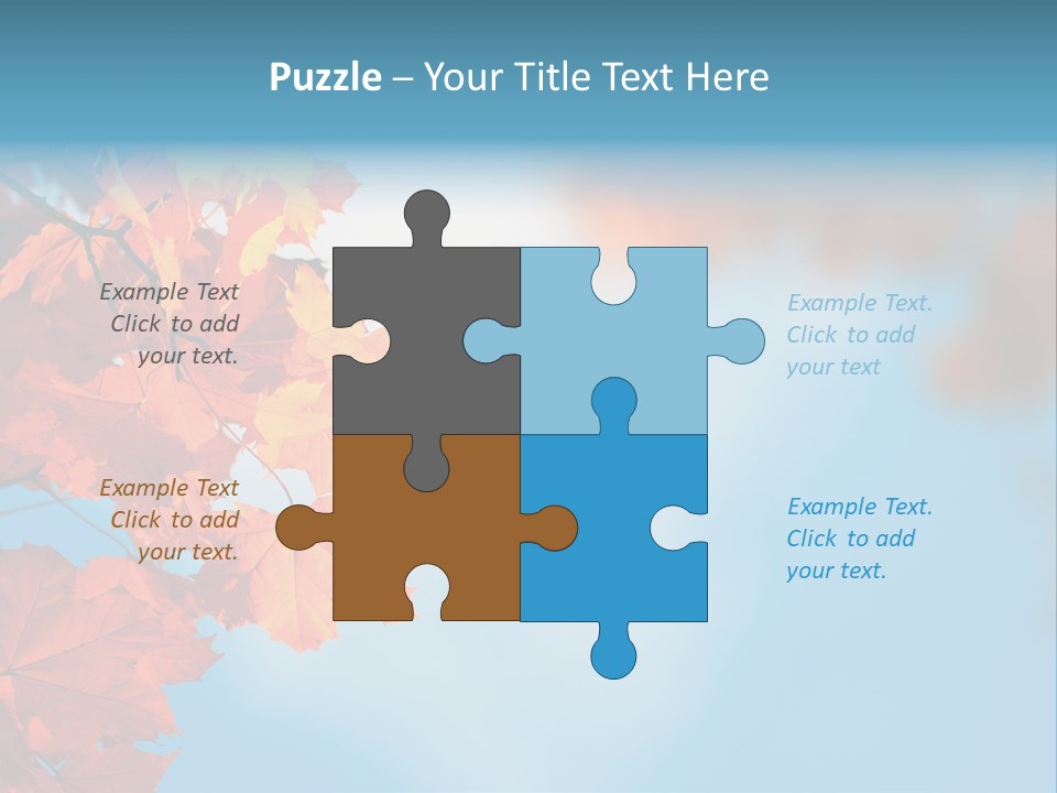Foliage Maple Color PowerPoint Template