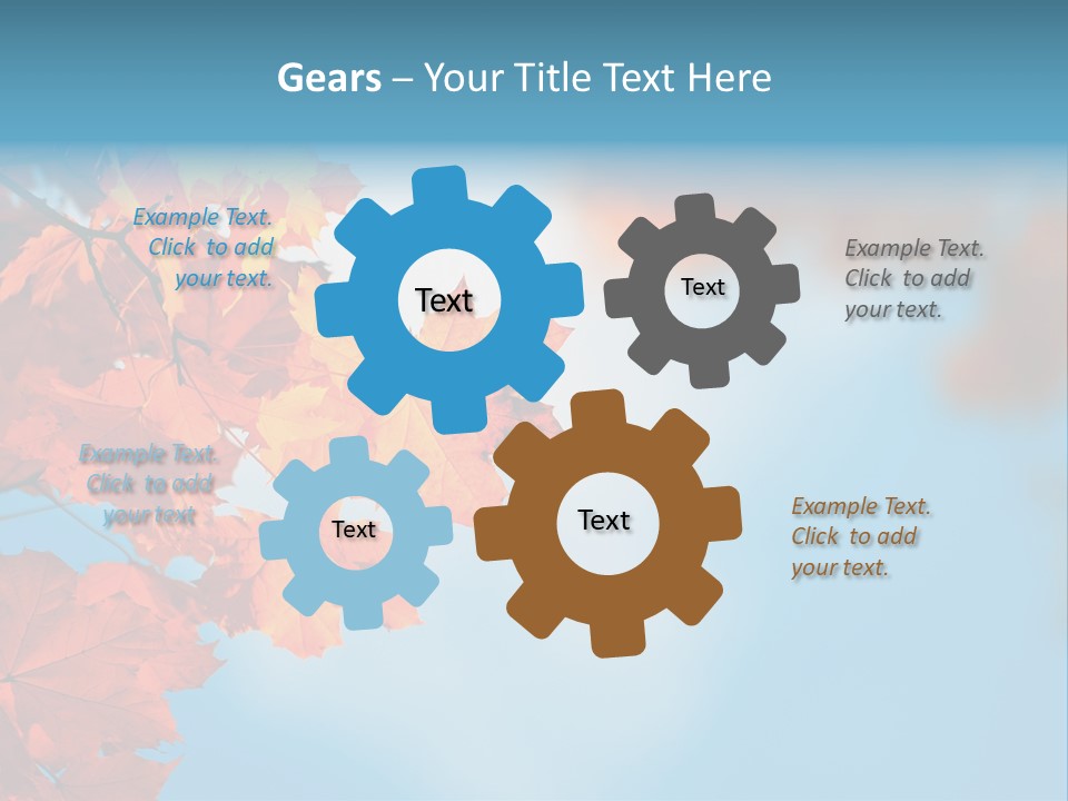 Foliage Maple Color PowerPoint Template