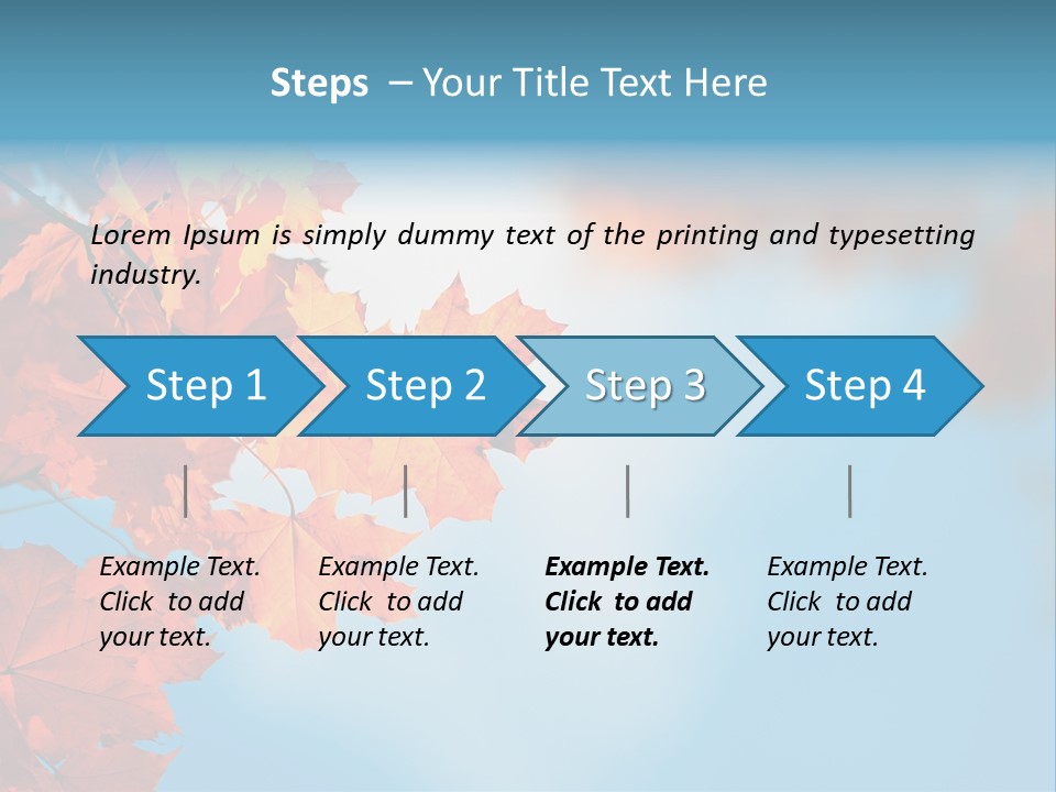 Foliage Maple Color PowerPoint Template