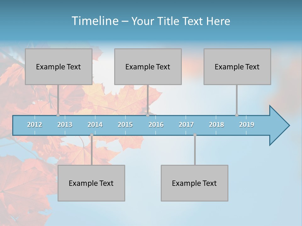 Foliage Maple Color PowerPoint Template
