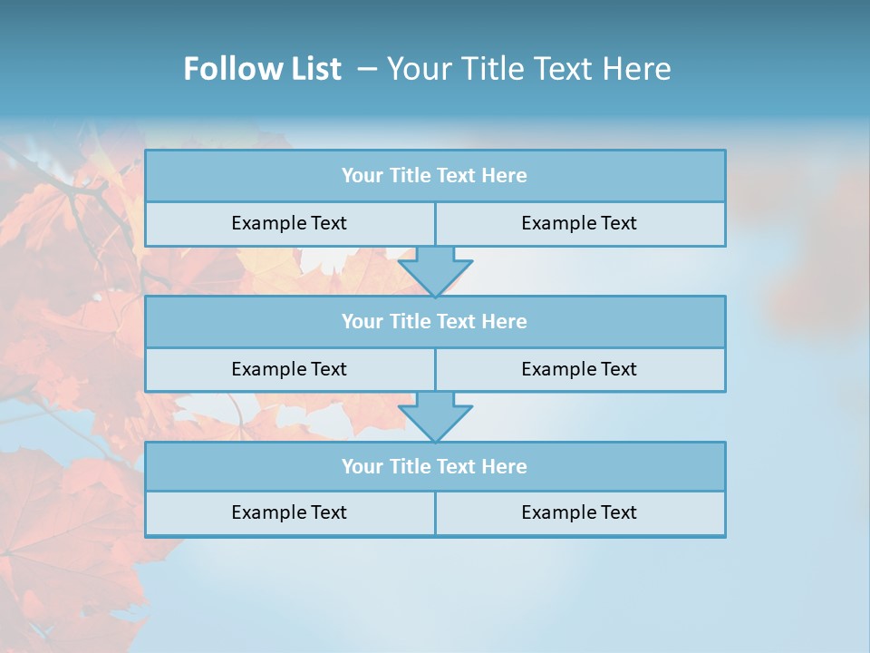 Foliage Maple Color PowerPoint Template