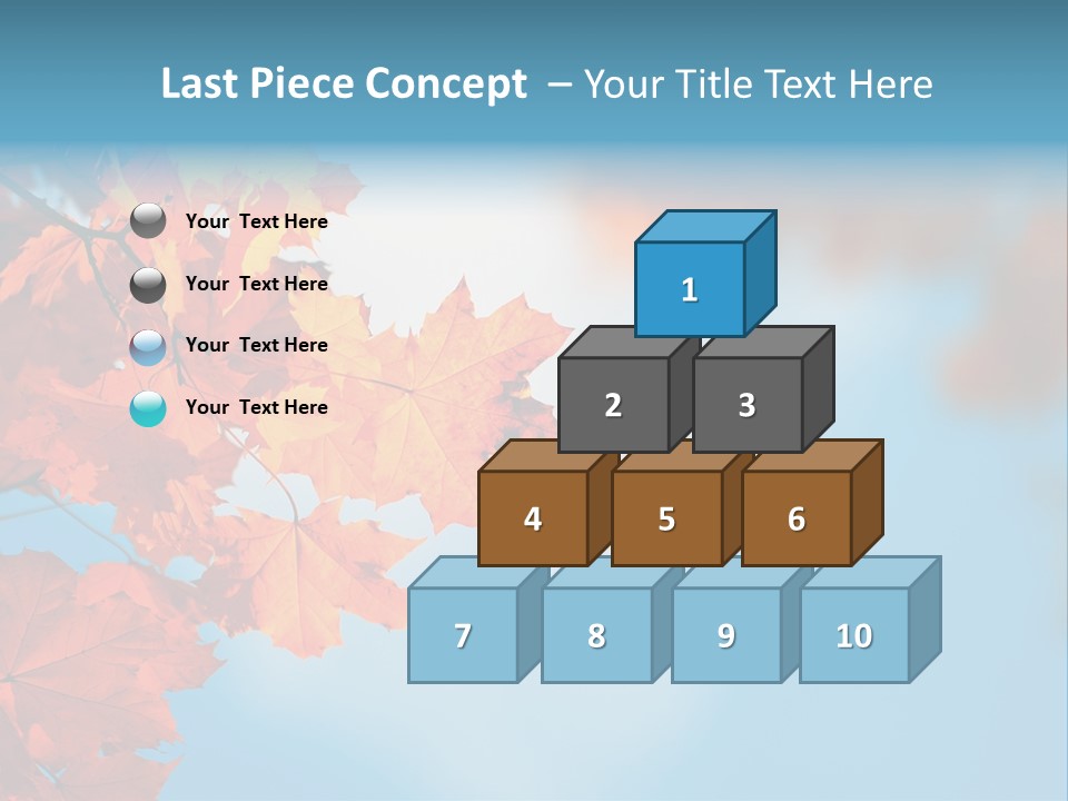 Foliage Maple Color PowerPoint Template